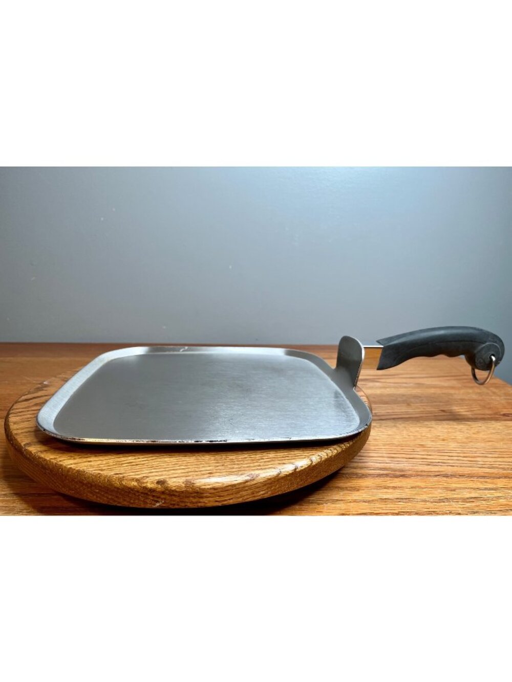 Vtg Saladmaster 11” Square Griddle Stainless Steel Skillet Flat Frying Pan USA
